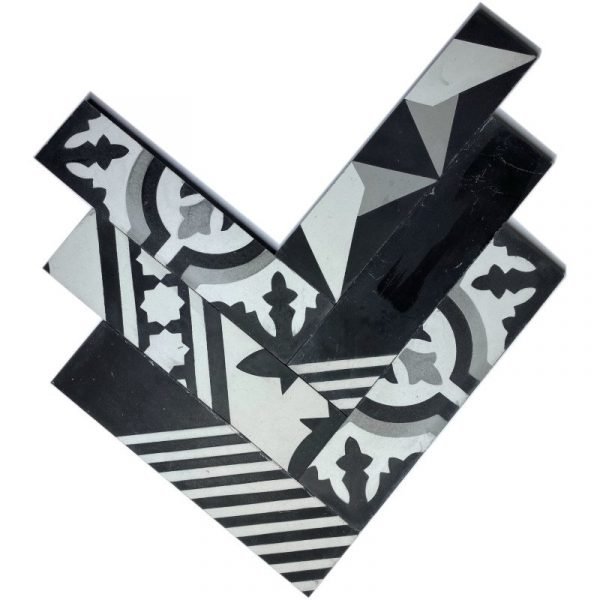 Moroccan Encaustic Cement Random Mix 5cm x 20cm