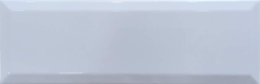 Metro Subway White Bevelled Shiny 10cm x 30cm
