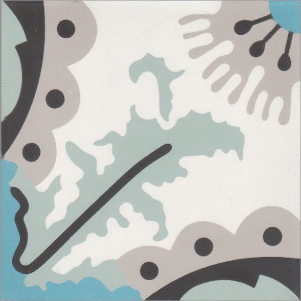 Moroccan Encaustic Cement Coral