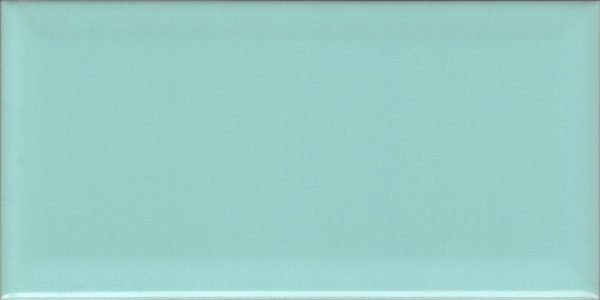 Metro Subway Turquoise Bevelled Shiny 10cm x 20cm