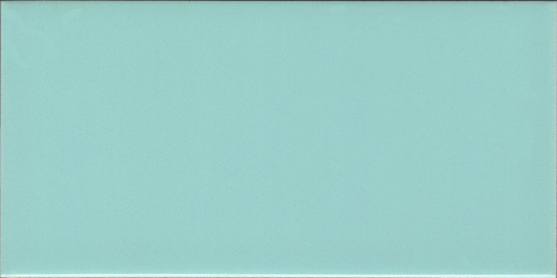 Metro Subway Turquoise Flat Shiny 10cm x 20cm