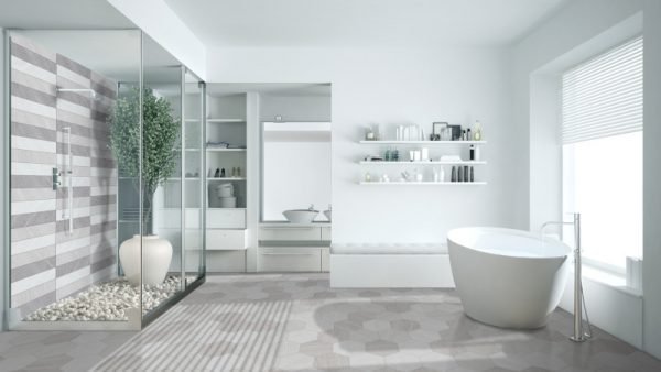 Aroza Hex Gris 22.5cm x 25.9cm