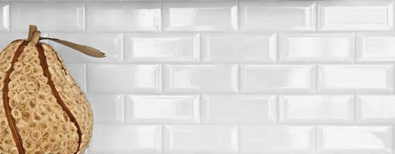 Metro Subway White Bevelled Matt 7.5cm x 15cm