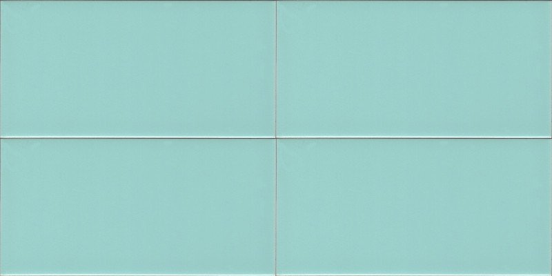 Metro Subway Turquoise Flat Shiny 10cm x 20cm - Image 2