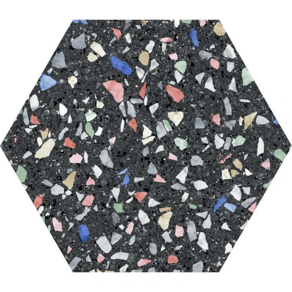 Venice Dark Colors Hex 22cm x 25cm