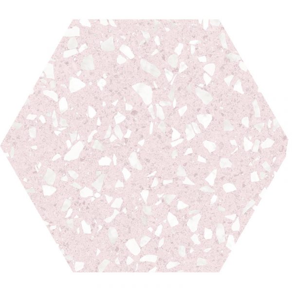 Venice Pink Hex 22cm x 25cm