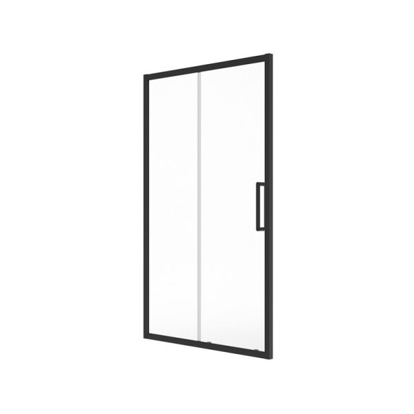 ASPECT 8mm Sliding 1600mm Shower Door Matt Black