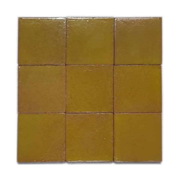 Zellige Honey Mustard 10cm x 10cm