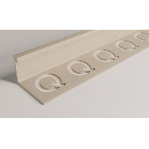 12mm Sandstone Straight Edge Coated Aluminium Trim